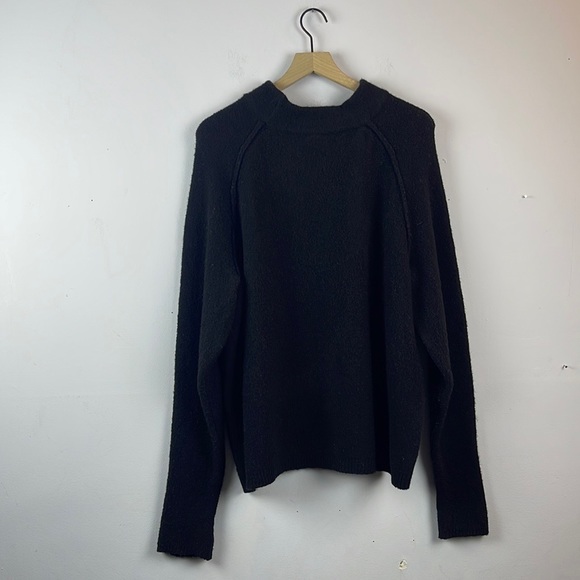 Free People Afterglow Mock Neck Oversized Pullover Sweater Size Small - Picture 6 of 8